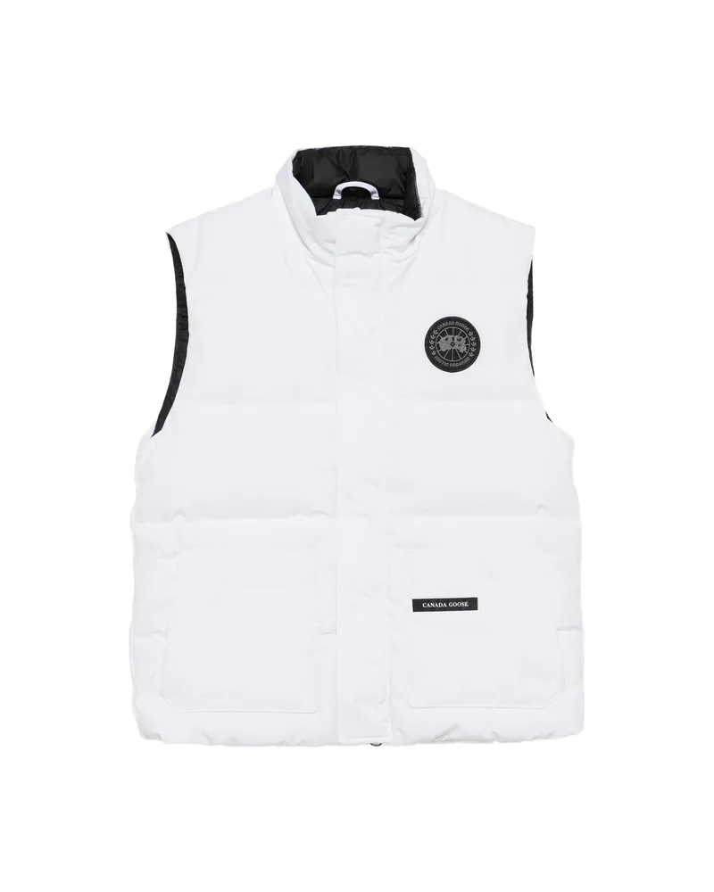Canada Goose Legacy Logo-patch Quilted Gilet White