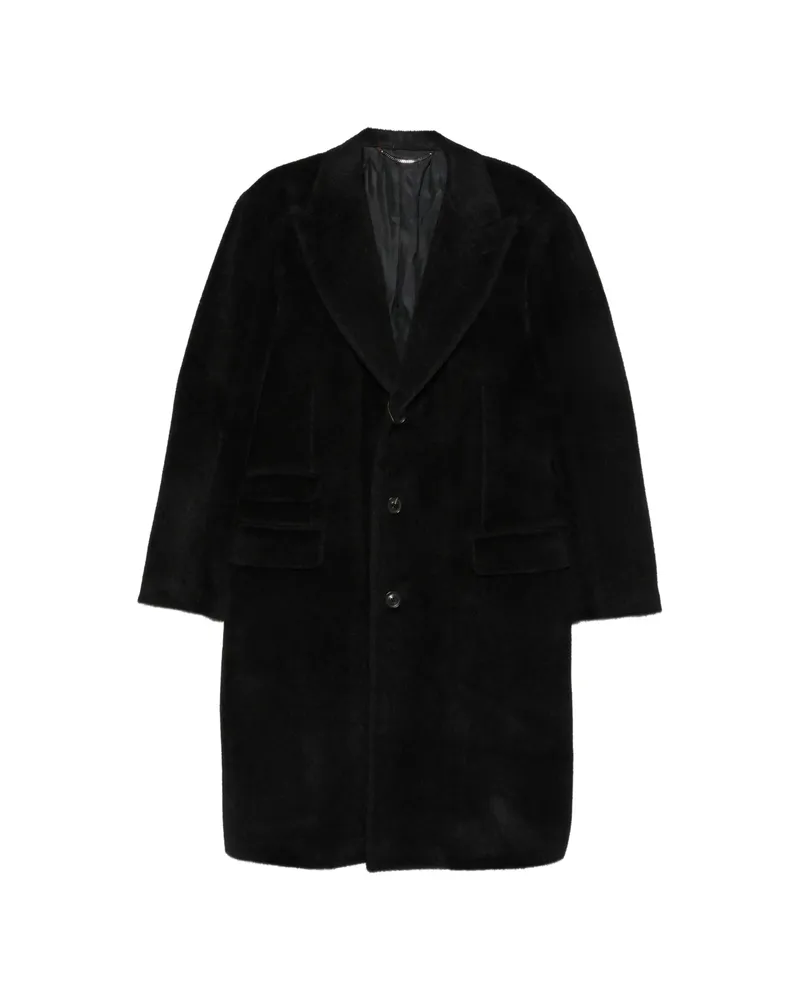 Canali Single-breasted Notched-lapels Coat Black