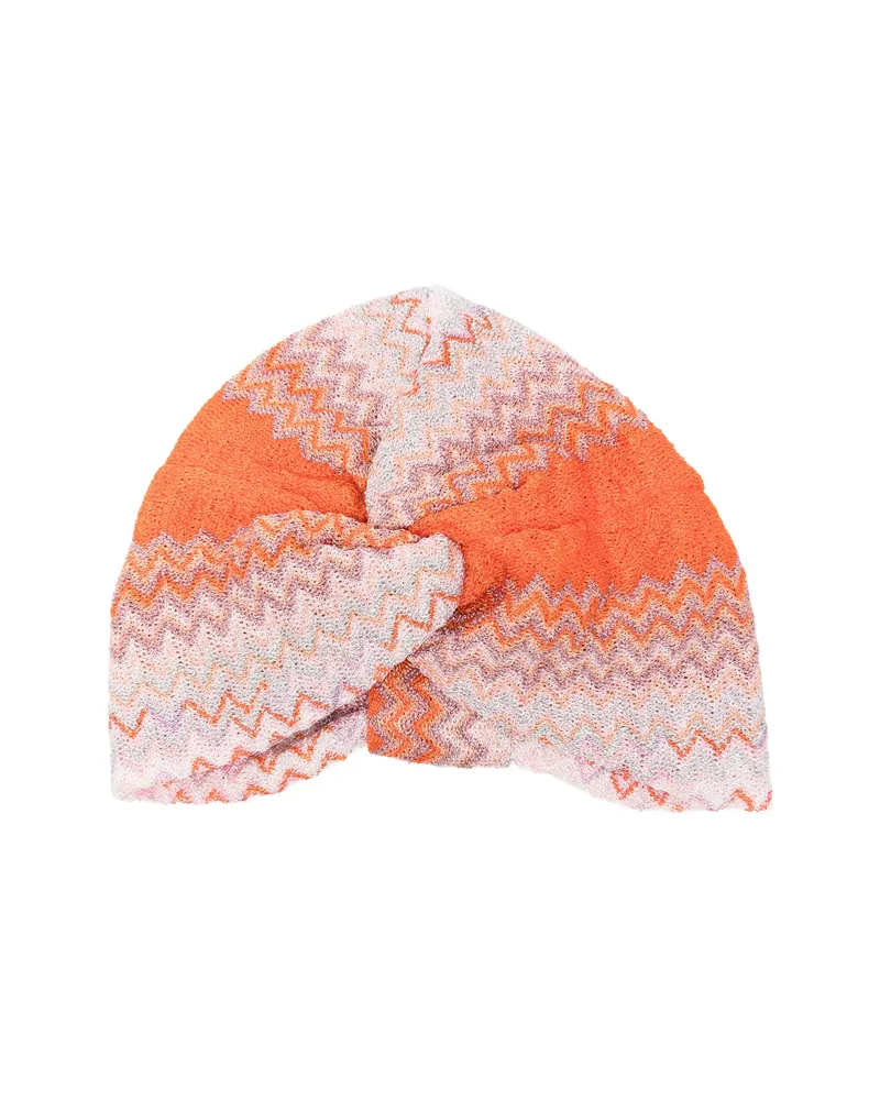 Missoni Zig Zag Twist Beanie Orange