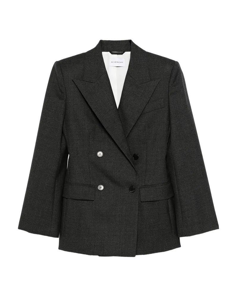 Givenchy Double-breasted Button Jacket Grey