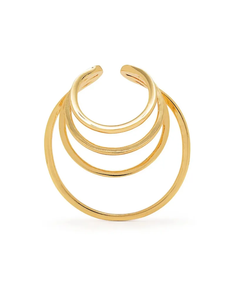Federica Tosi Multiple Hoop Ear Cuff Gold