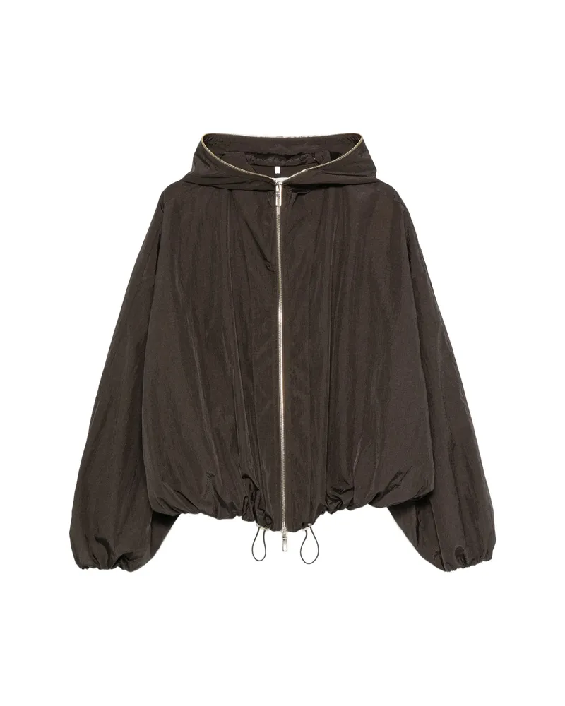 SPORTMAX Hooded Jacket Brown
