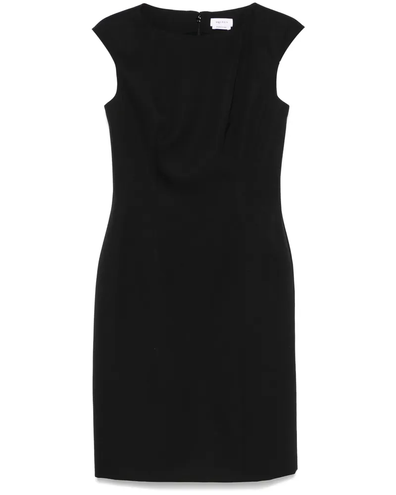 Alexander McQueen Wool Mini Dress Black