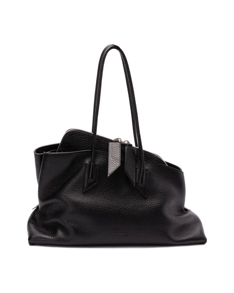 ATTICO Medium La Passeggiata Shoulder Bag Black