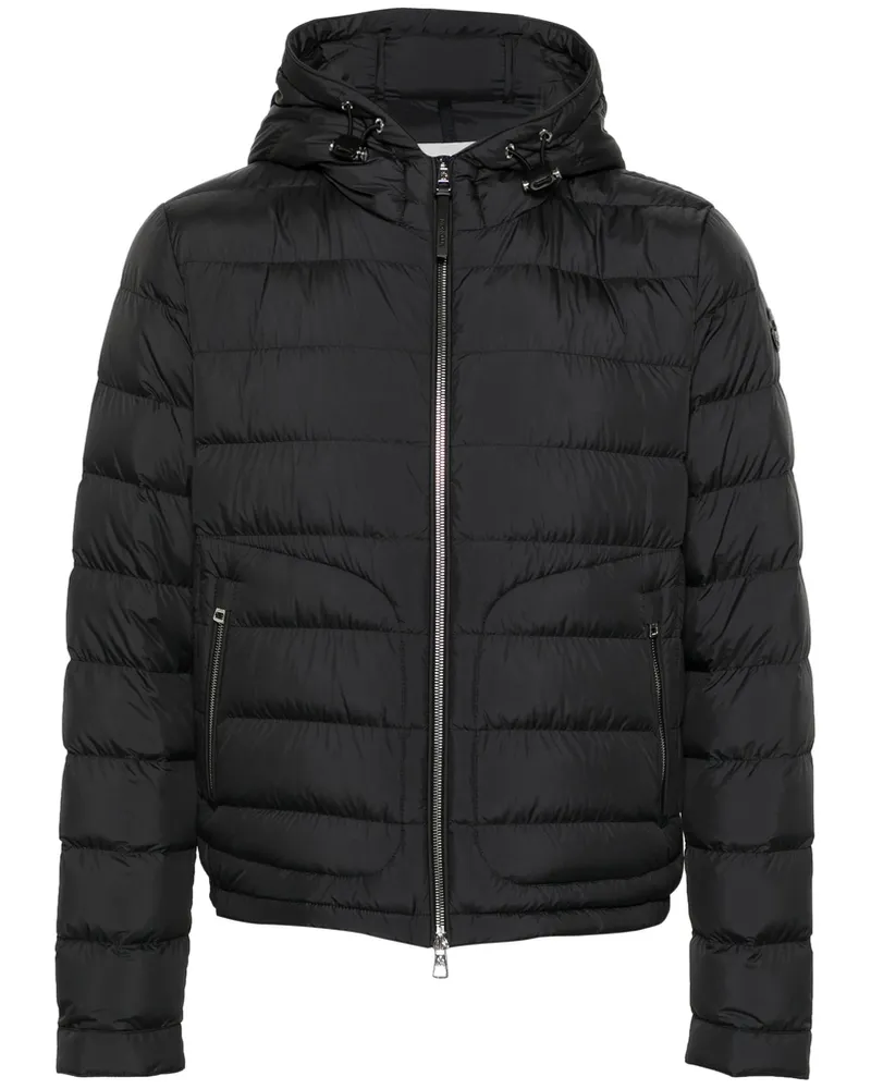 Moncler Sestriere Padded Hooded Jacket Black