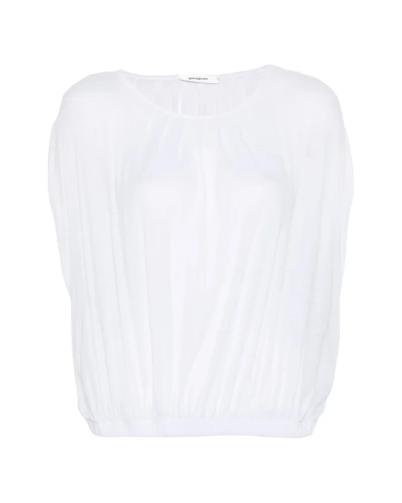 GIMAGUAS Oni Gathered Top White