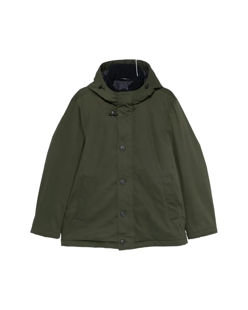 Fay Hooded-neck Jacket Green
