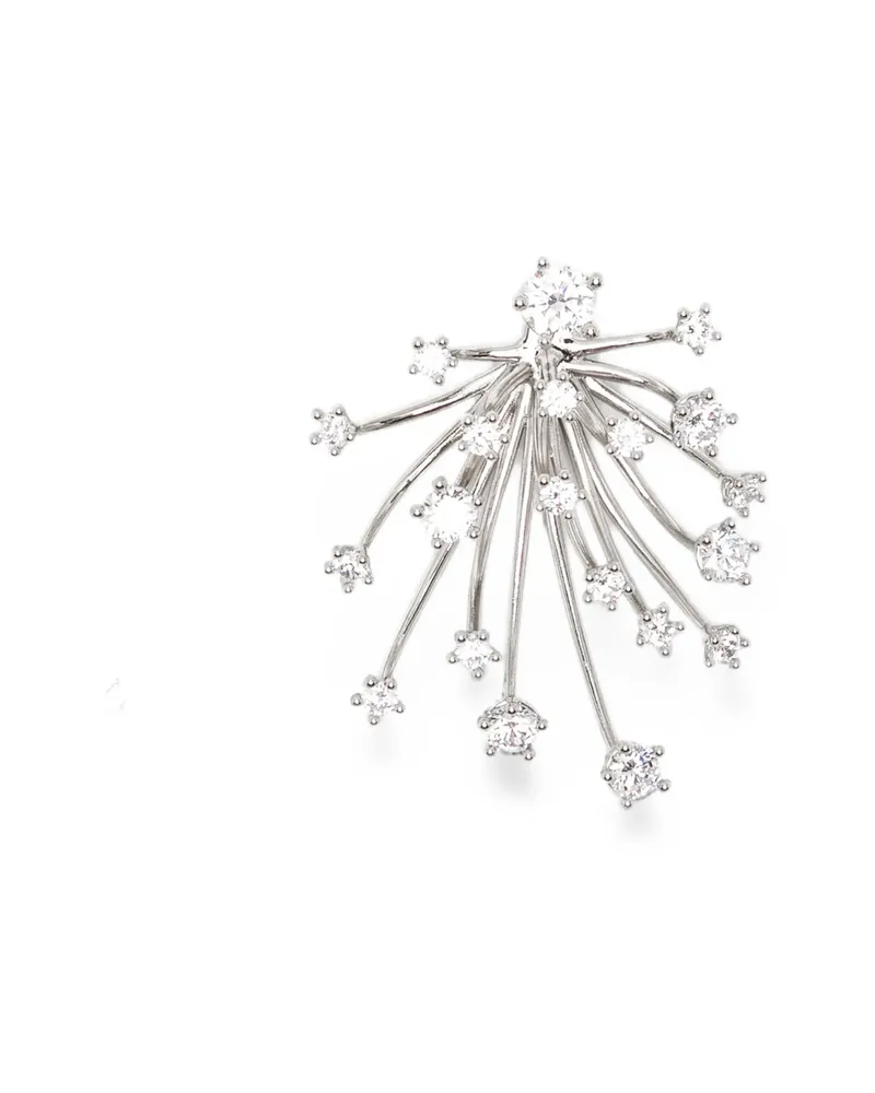 PANCONESI Kismet Crystal-embellished Earrings Silver