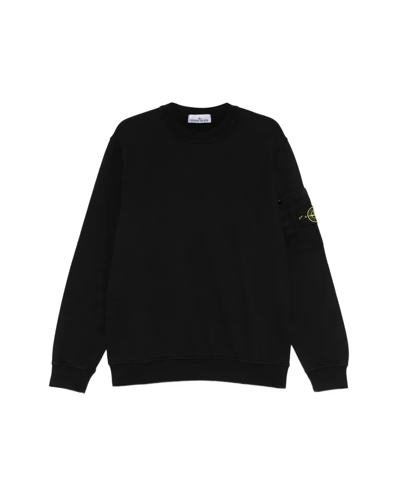 Stone Island Patch Pocket Sweatshirt Black