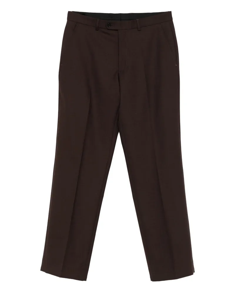 Sunflower Flat-front Trousers Brown