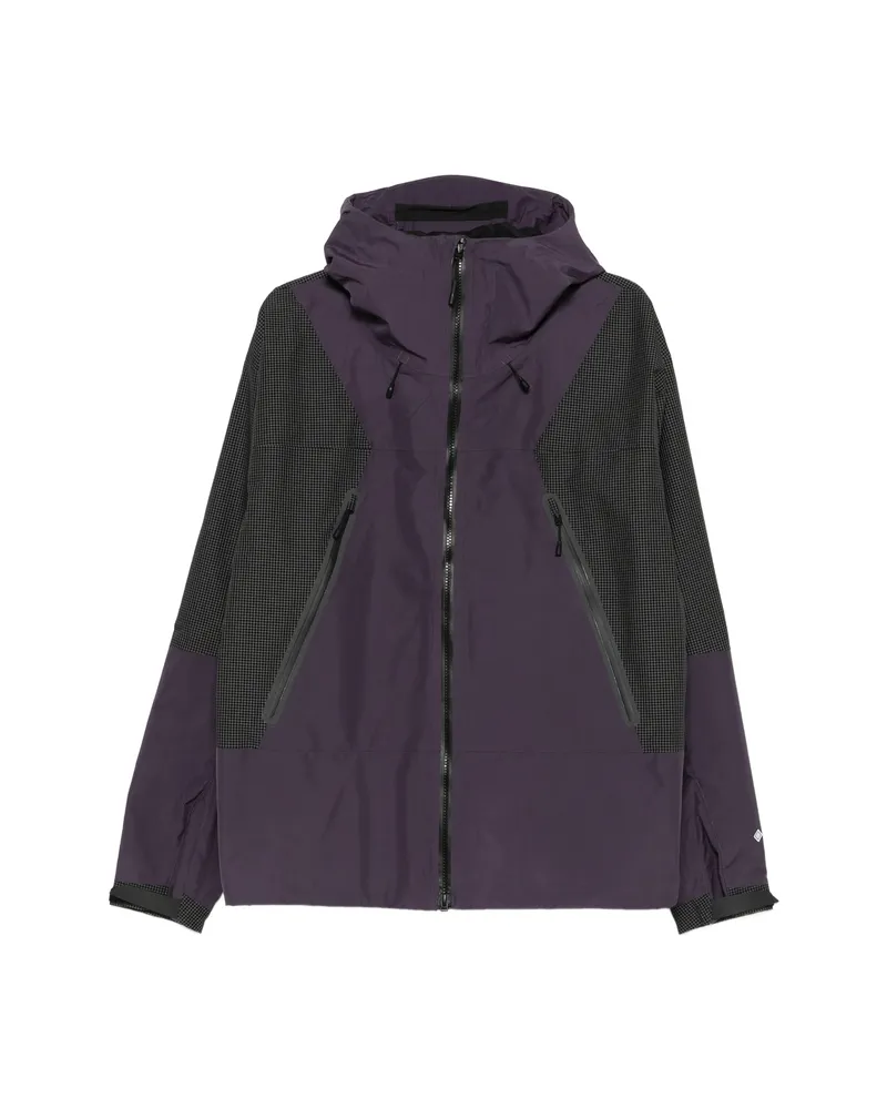 The North Face Hooded Patterned Jacket Purple