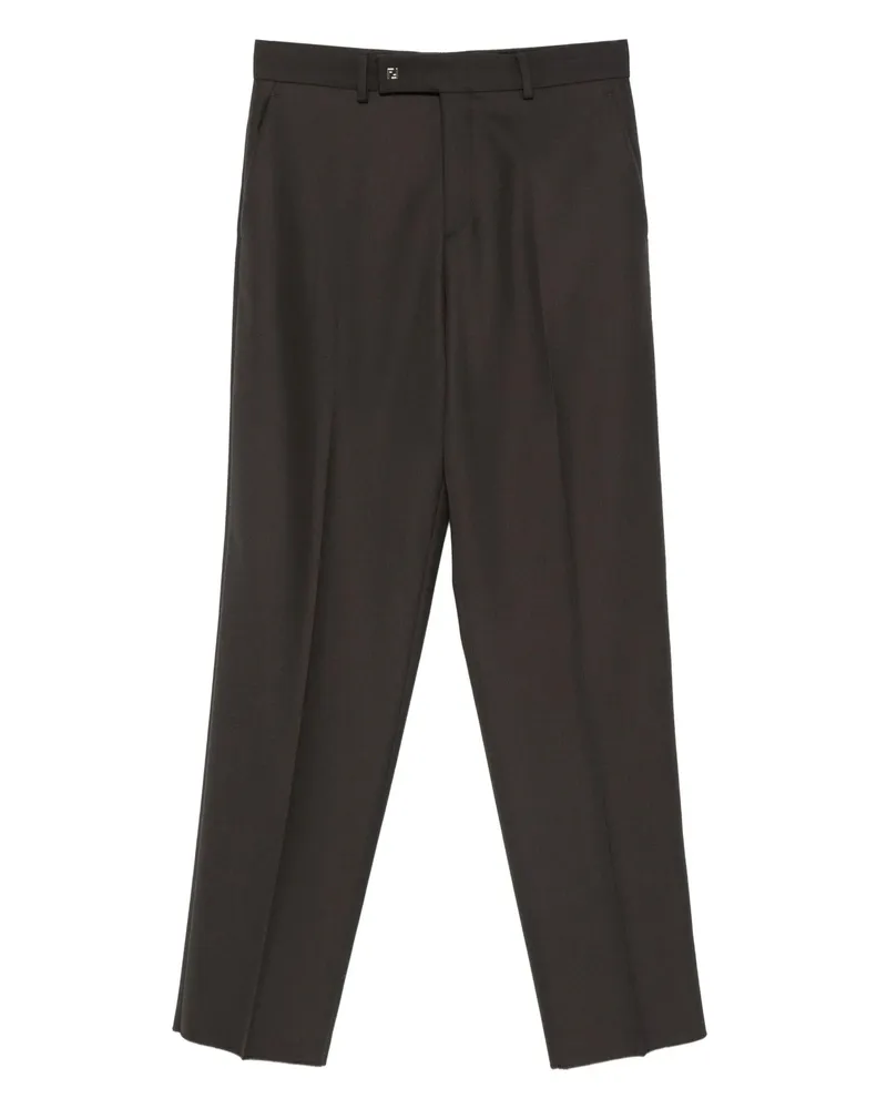 Fendi Straight-leg Trousers Brown