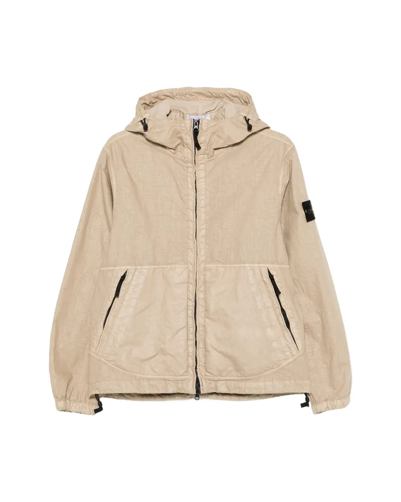 Stone Island Hooded Jacket Neutrals