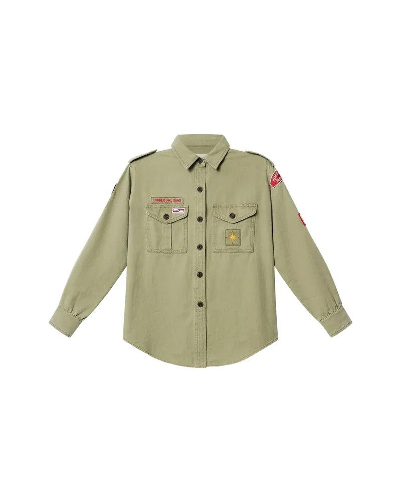 Isabel Marant Button Flap Pocket Shirt Green