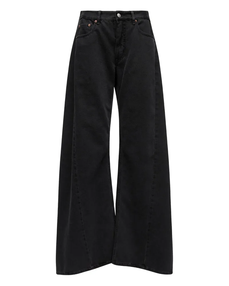 Maison Margiela Five-pocket Draped Jeans Black