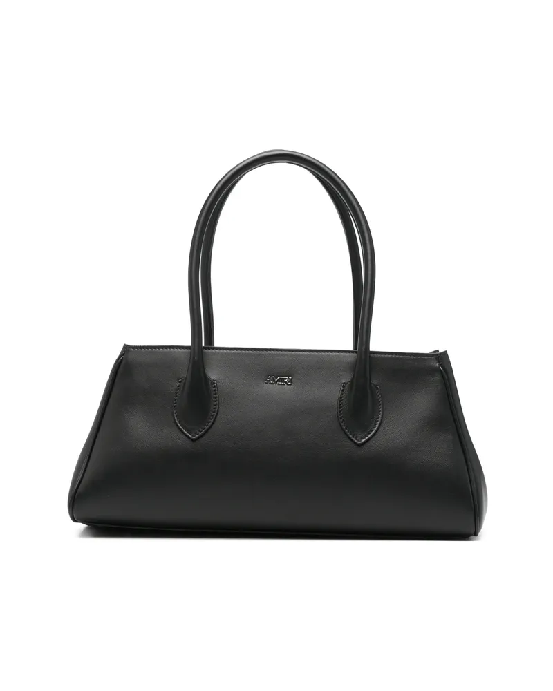 Amiri Logo-plaque Leather Tote Bag Black