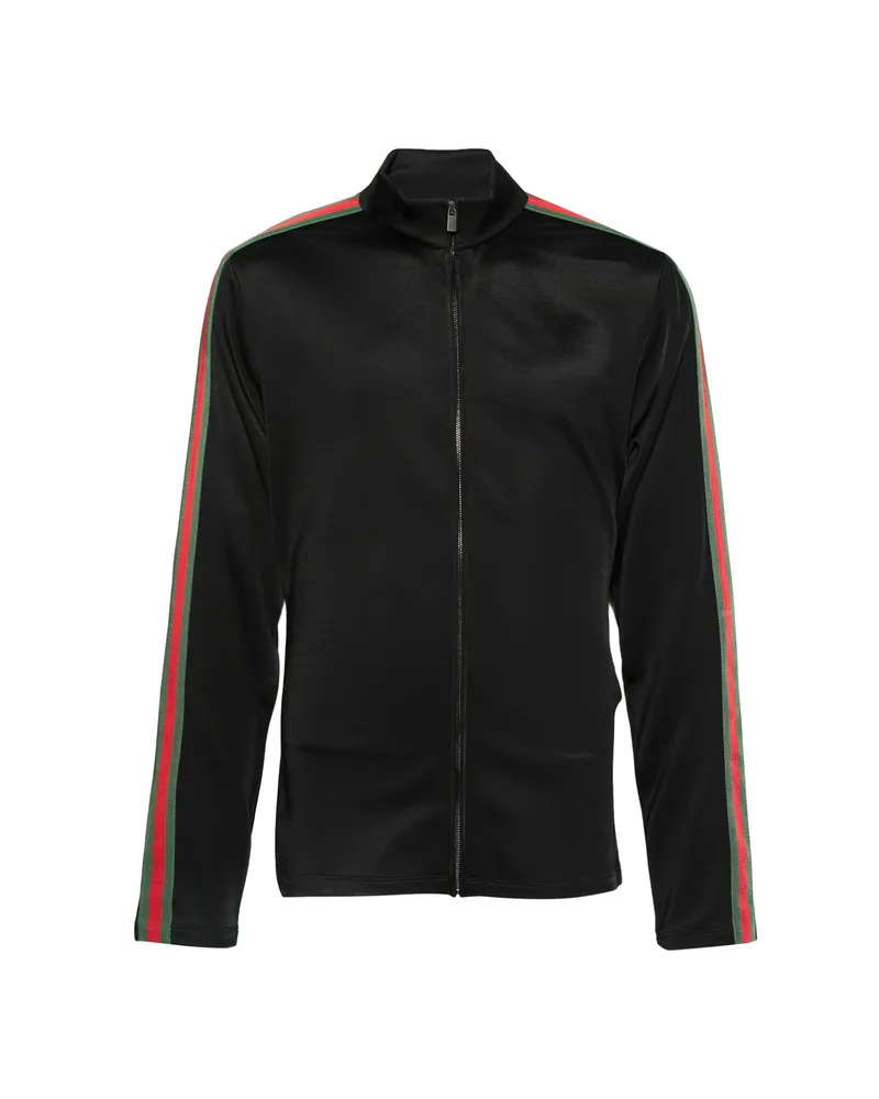 Gucci High-neck Zip-up Jacket Black