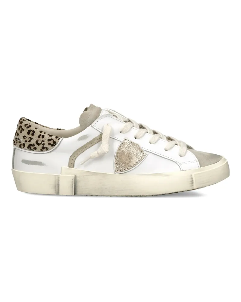 Philippe Model Animal Print Prsx Low Trainers White