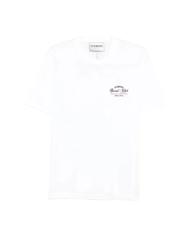 Iceberg Logo Graphic T-shirt White