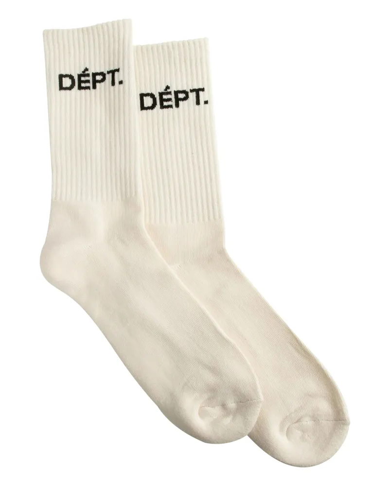 GALLERY DEPT. Logo-jacquard Socks White