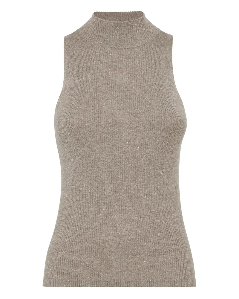 Brunello Cucinelli Knitted Top Brown