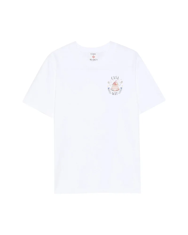 Casablanca Paris Casa Way Graphic-print T-shirt White
