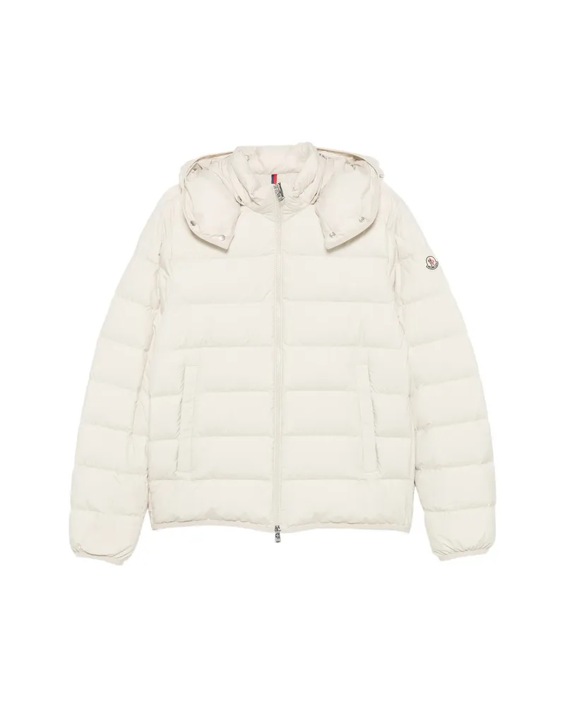 Moncler Montbrocq Hooded Short Down Jacket Neutrals