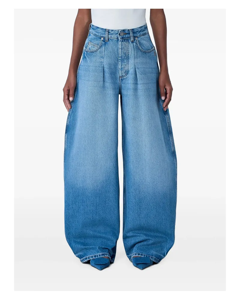 Jacquemus Ovalo De-Nîmes High-waisted Jeans Blue
