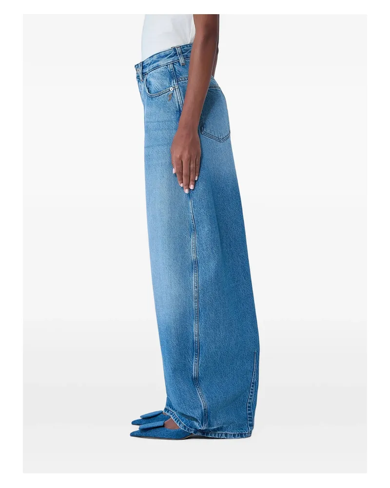 Jacquemus The Ovalo De-Nîmes High-waisted Jeans Blue