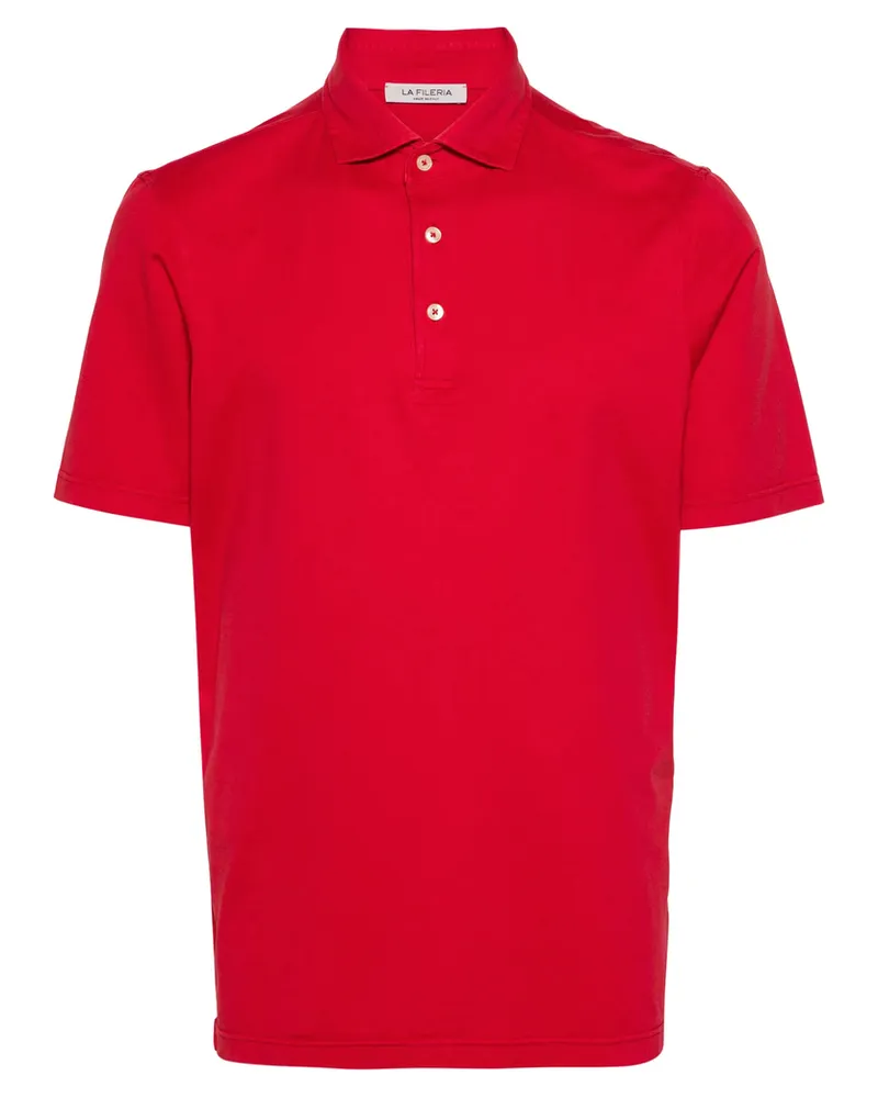 La Fileria Cotton Polo Shirt Red