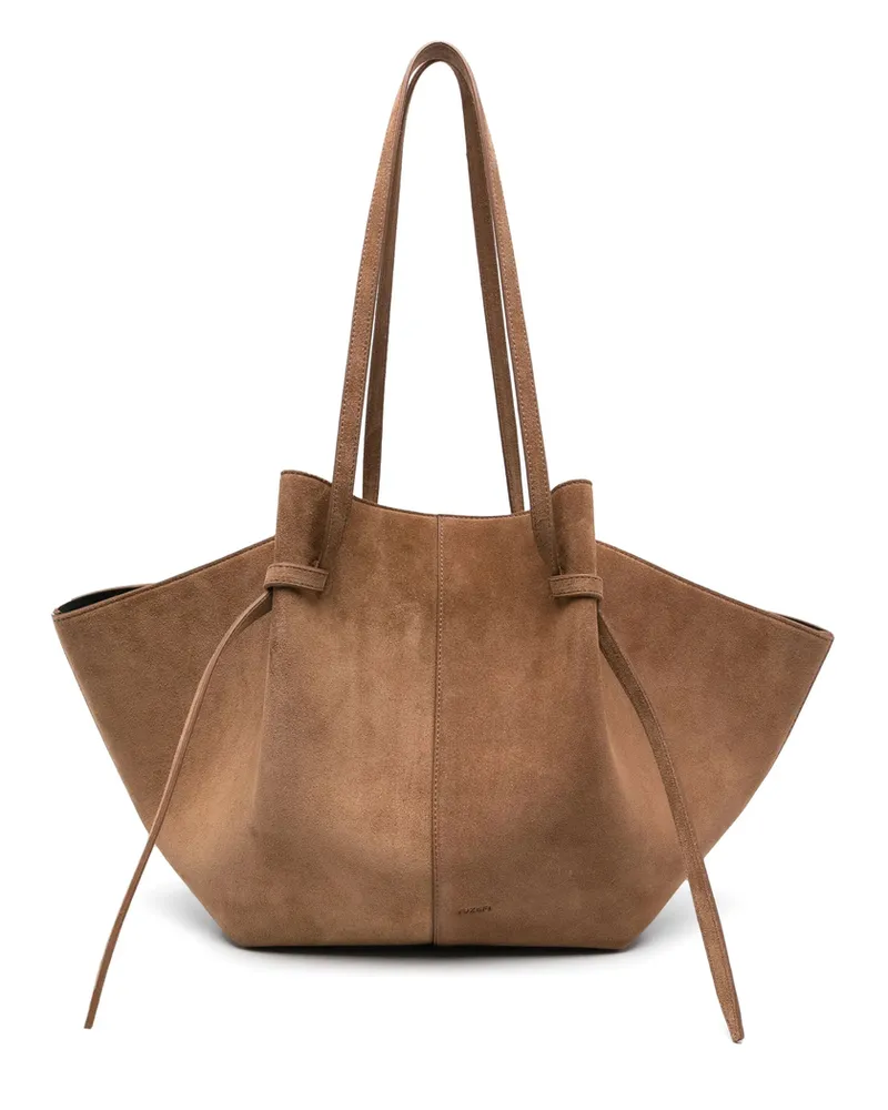 YUZEFI Large Mochi Tote Bag Brown