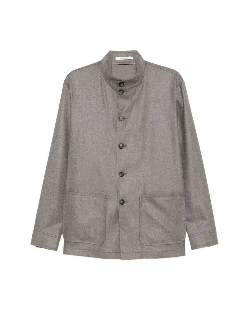 Tagliatore Klein Button-up Patch-pocket Jacket Grey