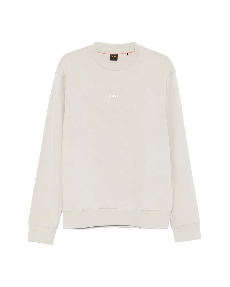 HUGO BOSS Logo Sweatshirt Neutrals