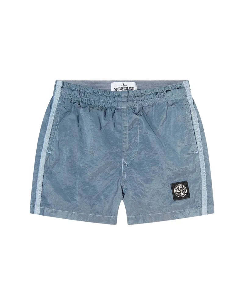 Stone Island Logo-patch Swim Shorts Blue