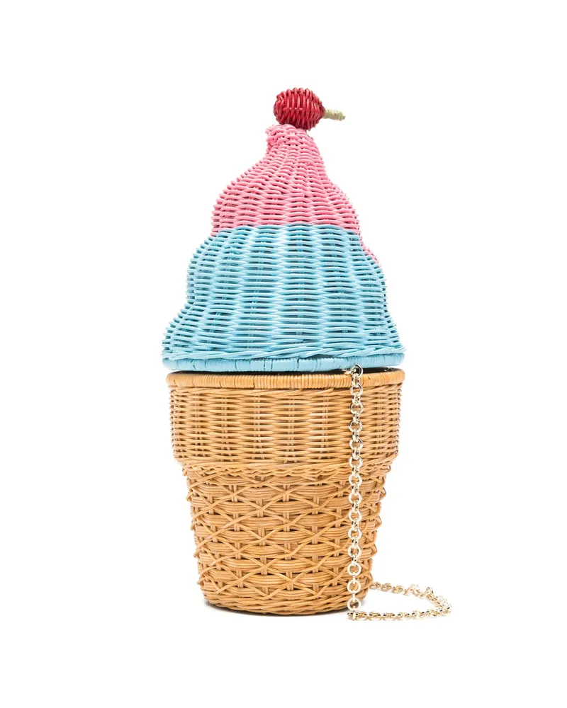 Serpui Gelato Clutch Bag Neutrals