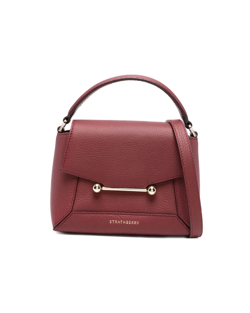 Strathberry Mosaic Leather Mosaic Leather Tote Bag Red