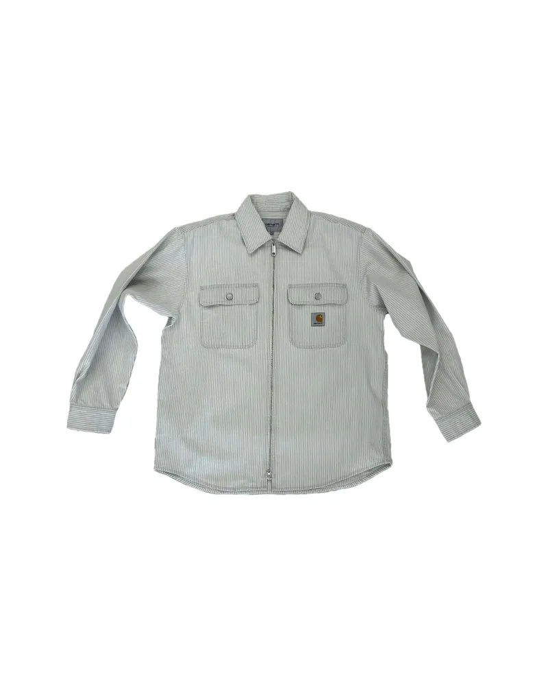 Carhartt WIP Striped Zip-up Shirt Neutrals
