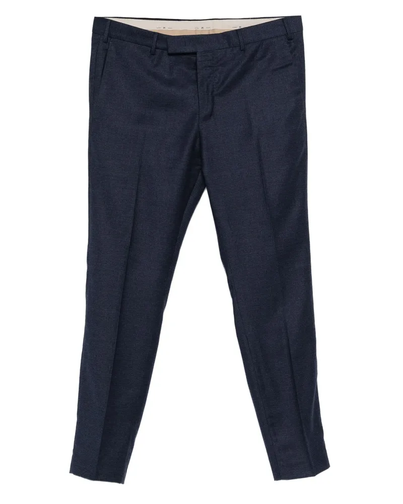PT TORINO Checked Pants Blue