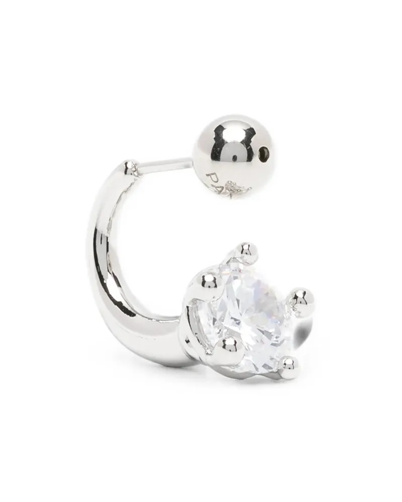 PANCONESI Nova Curved Earrings Silver