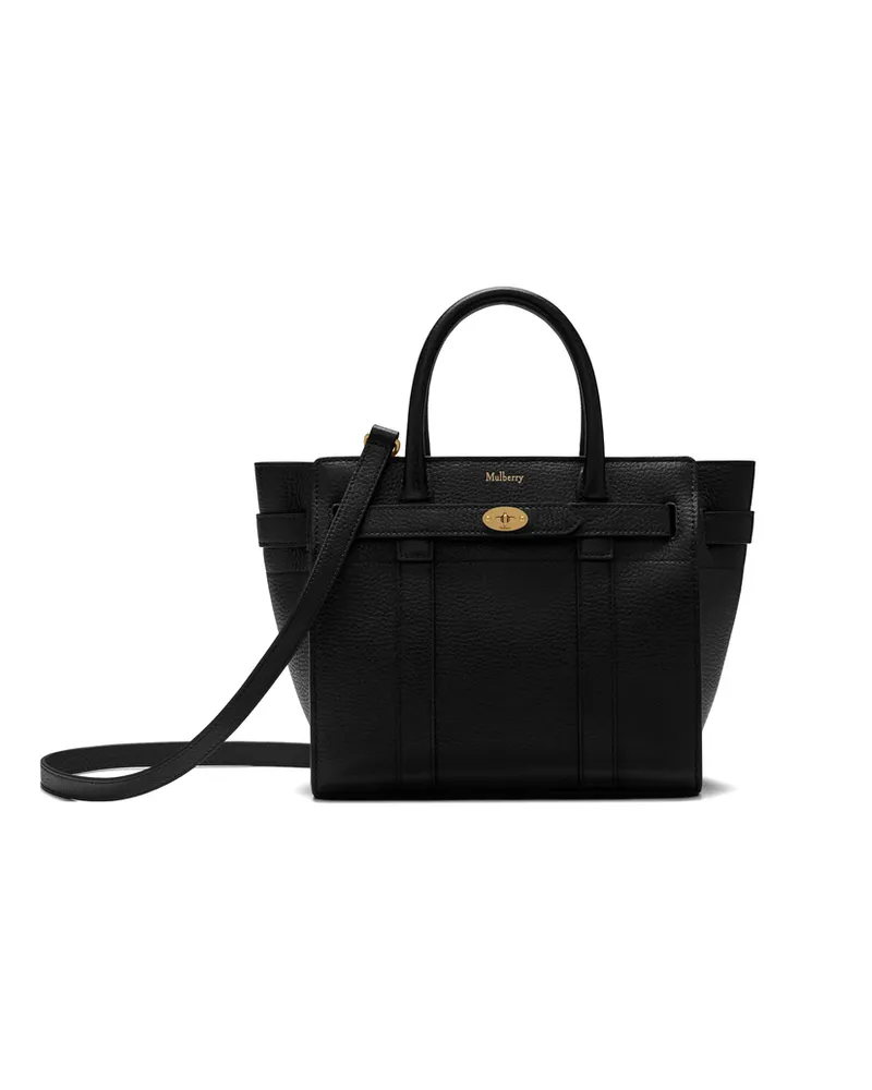 Mulberry Mini Zipped Bayswater Tote Black