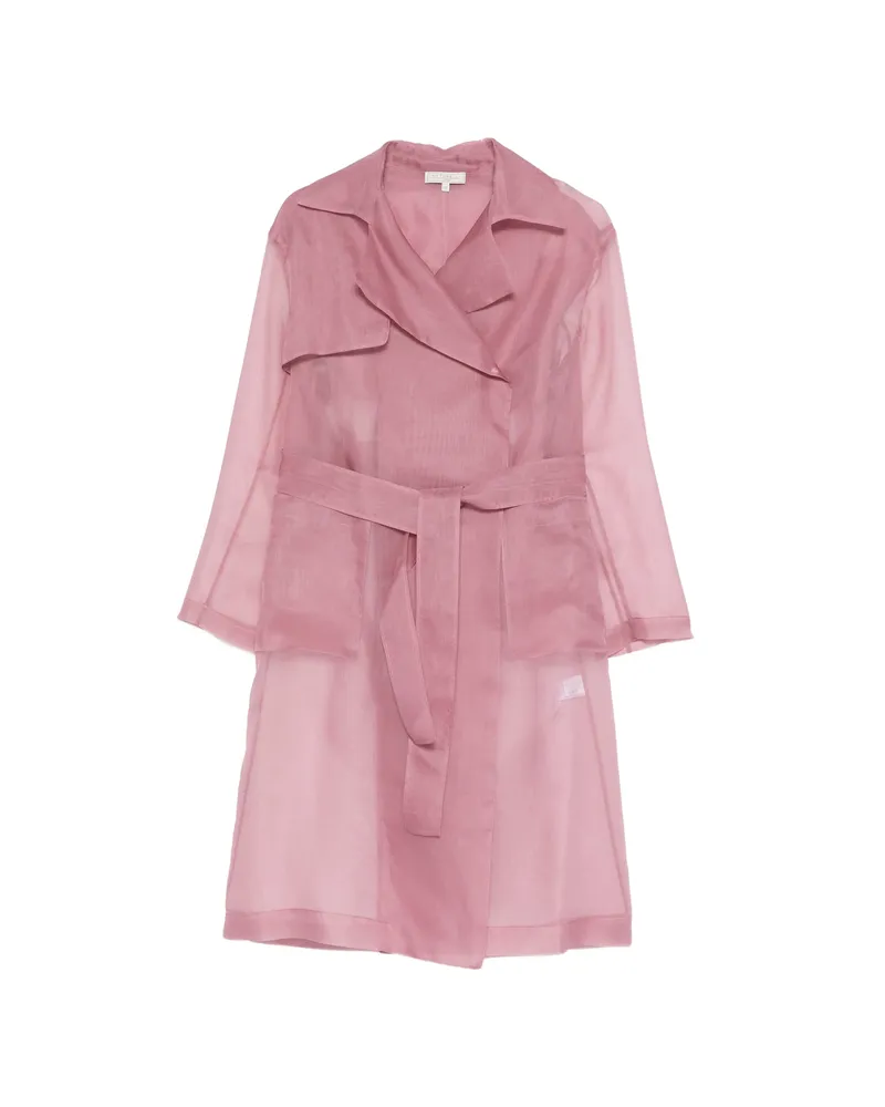 Antonelli Firenze Valmorea Belted Coat Pink