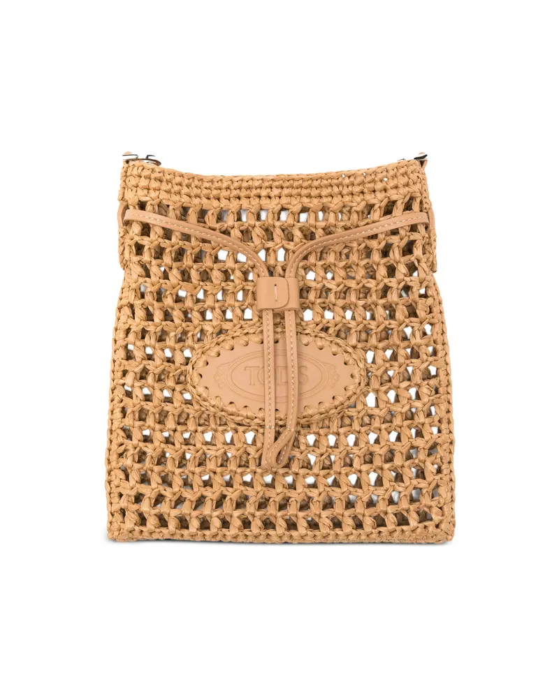 TOD'S Drawstring-fastening Shoulder Bag Neutrals