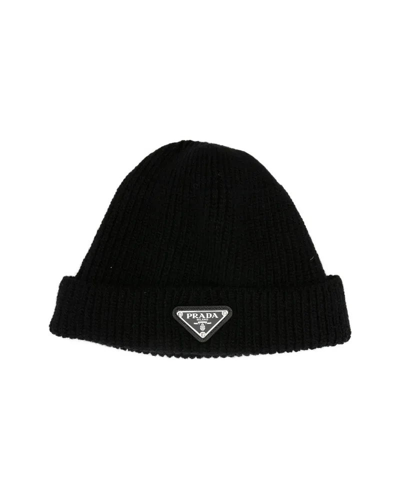 Prada Wool And Cashmere Beanie Black