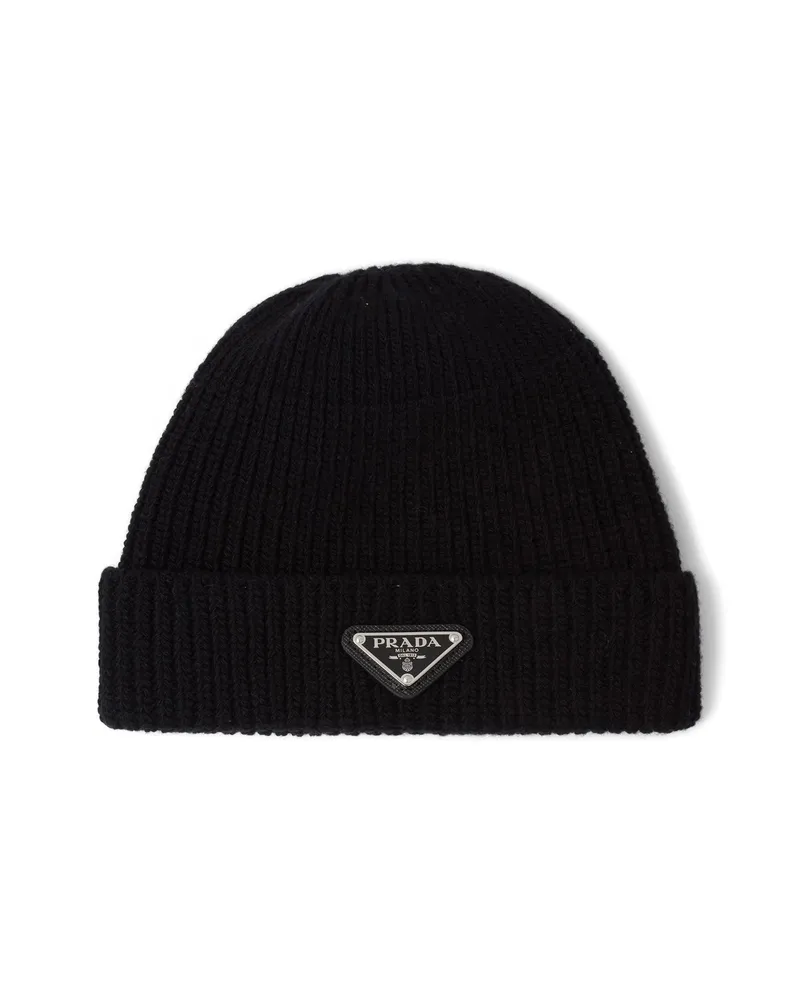 Prada Wool And Cashmere Beanie Black