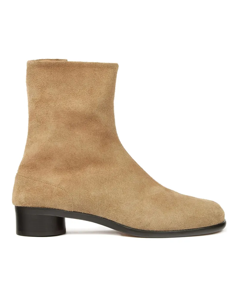 Maison Margiela 30mm Tabi Ankle Boots Neutrals