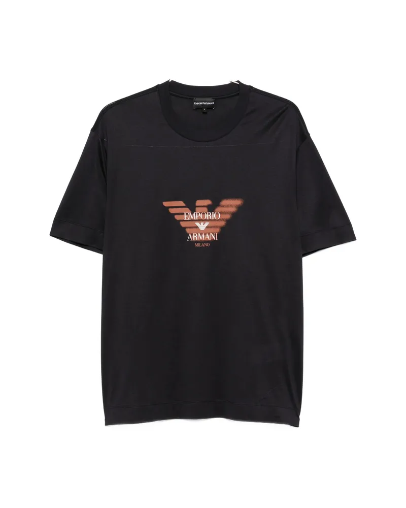 Emporio Armani Logo-print Short-sleeve T-shirt Black