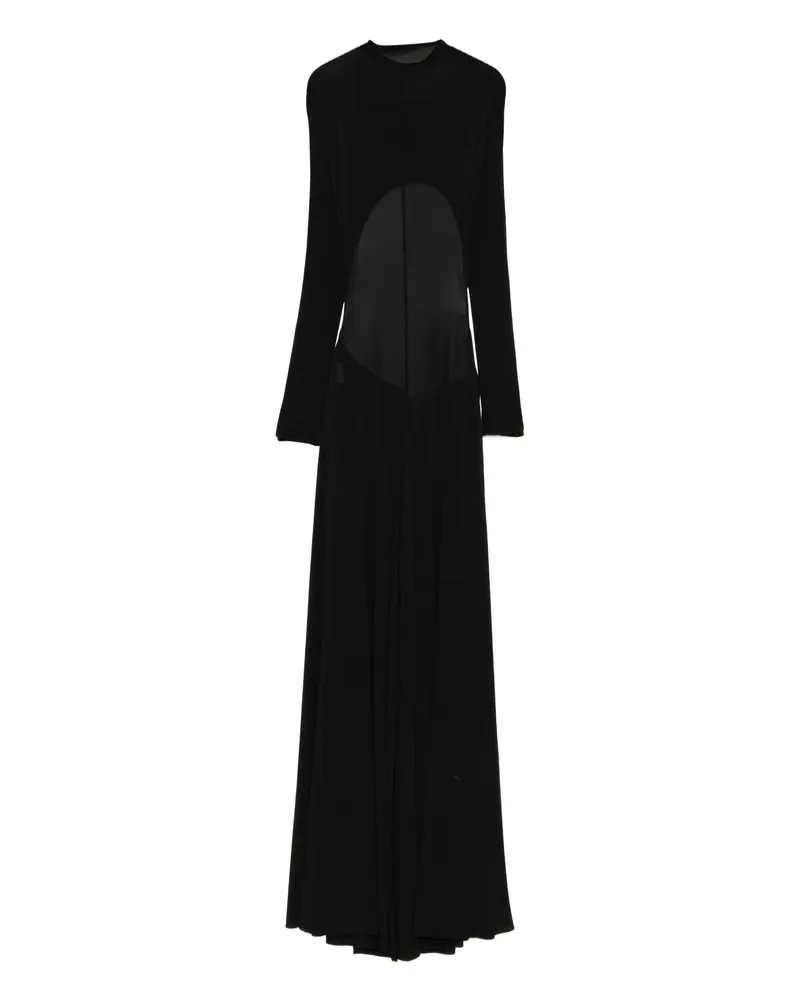 Alaïa High-neck Maxi Dress Black