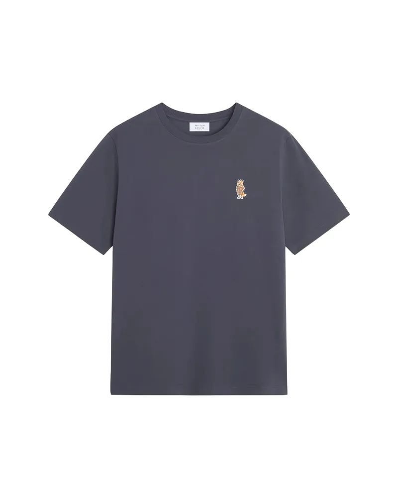 Kitsuné Dressed Fox Embroidered T-shirt Grey