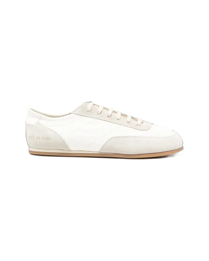 Common Projects Minimal Panelled Leather Sneakers White