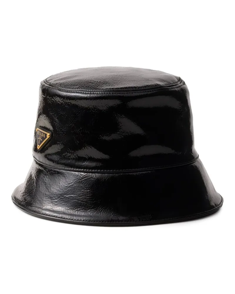 Prada Triangle-logo Bucket Hat Black